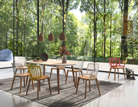 Table à manger ovale extensible en bois massif moderne en promotion pour la maison, le bureau, l'appartement – Mobilier en bois pour salle à manger et salon
