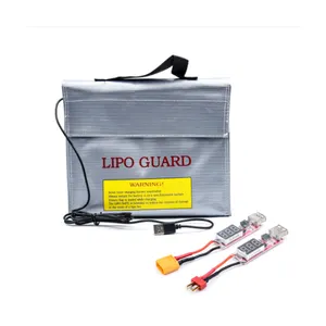 适用于RC车载飞机直升机的便携式防火防爆脂电池安全袋