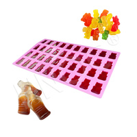 HNOC Moule à barre de chocolat en polycarbonate en plastique personnalisé Moule à bonbons en gelée en silicone pour sucettes oursons