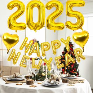 Light Gold 2025 Happy New Year <strong>Balloon</strong> 32 Inch Champagne Gold 2025 Foil Number <strong>Balloons</strong> Set Festival <strong>Prom</strong> Party Supplies - Product Image 2