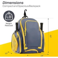 Sac de sport de tennis en polyester 30-40L, avec compartiment à chaussures indépendant, pour sac à dos et sac à main, sacs de raquettes très vendus, pour le marché international