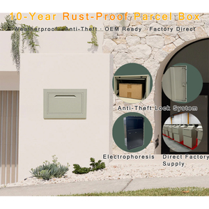 Cửa thả hộp Hộp Thư hộp Thư hộp thư letterbox gắn thông qua hàng rào bưu kiện thả hộp trong tường - Product Image 2