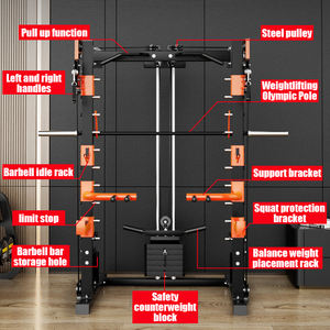 Power Cage Multifunzione con Sistema di Cavi Incrociati, Set con Panca per Pesi Abbinata per Palestre di Casa e Garage - Product Image 2
