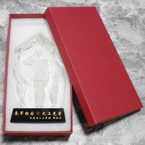 Trofeo <span class=keywords><strong>Militar</strong></span> de Cristal Transparente Personalizado, Trofeo de Cristal del Ejército, Premios para Tropas, Recuerdo para Veteranos - Product Image 6