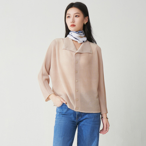 Cardigan Elegante da Donna Ultimo <span class=keywords><strong>Design</strong></span> 2026, Giacca Casual Autunnale con <span class=keywords><strong>Design</strong></span> Raffinato, Camicia Plissettata - Produzione di Fabbrica - Product Image 2