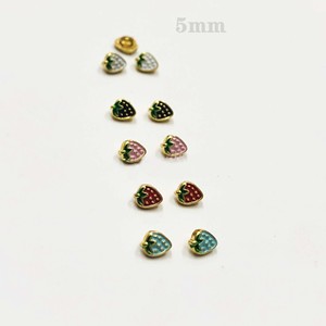 5*4Mm DIY Quần Áo Mini Dâu Tây Nút Đồ Chơi Áo Phụ Kiện Dễ Thương Búp Bê Ăn Mặc Thủ Công Trang Trí Hợp Kim Kim Loại Men May Nút - Product Image 4