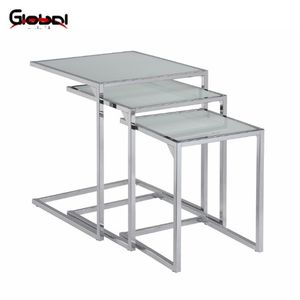 Mesa de centro moderna nórdica, muebles de sala de estar con diseño de panel de madera - Product Image 3