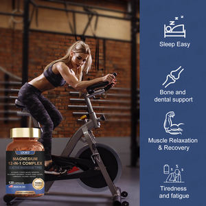 Complesso di Magnesio 12-in-1, Capsule Antiossidanti di Magnesio Glicinato <span class=keywords><strong>per</strong></span> Supporto Immunitario ed Energia, 120 Capsule <span class=keywords><strong>per</strong></span> Adulti, Colore Personalizzabile - Product Image 4