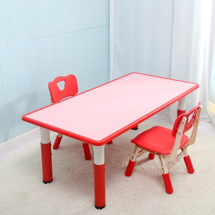 Kinder Tische Stühle Kindergarten Kunststoff Tischs tühle, Spiele zu essen Malerei Graffiti können Baby Study Table heben/