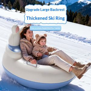 Bouée <span class=keywords><strong>de</strong></span> neige gonflable en PVC renforcé, anti-éclatement, résistant à l'usure, avec poignées, grande taille, modèle Circle Odd Cross-border Explosives - Product Image 1