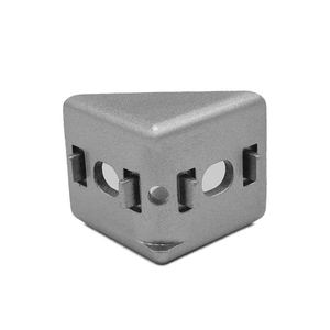 <span class=keywords><strong>Die</strong></span>-<span class=keywords><strong>Cast</strong></span> seng 40*40 Slot 8 sudut braket sudut dengan tutup penutup struktur braket segitiga - Product Image 5