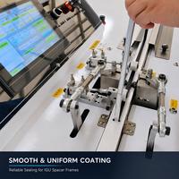Machine extrudeuse de butyl entièrement automatique avec contrôle PLC pour le revêtement et le scellement primaire des barres d'espacement en aluminium pour verre isolant