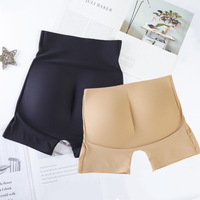 Culottes gainantes pour femmes, taille haute, sans couture, épaissies, avec rembourrage fessier fin effet hanches naturelles, en nylon, contrôle du ventre