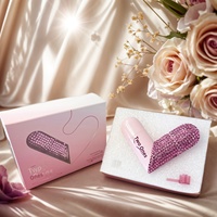 Mini flacon de parfum transfrontalier incrusté de diamants, 2-en-1, en forme de cœur, cadeau de fête, approuvé par les influenceurs, échantillon de voyage rechargeable