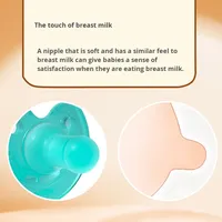 Sucette pour bébé ultra douce CE 0-18 mois Nouveau-né Sommeil et dentition Anneau de dentition en silicone Fabriqué en Chine