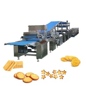 Máquina de fabricação de biscoitos de alta capacidade; máquina de processamento de biscoitos