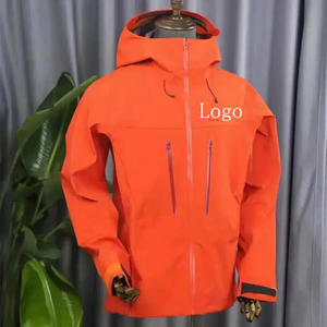 Ropa de senderismo impermeable con logotipo personalizado y chaquetas al aire libre a prueba de viento, chaqueta cortavientos con capucha para correr para hombres - Product Image 3