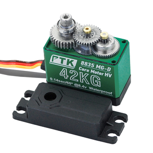 Ptk 8835 mg-D 42kg perfil bajo <span class=keywords><strong>servo</strong></span> kỹ thuật số RC 1/10 engranaje de kim loại de 180 grados HV <span class=keywords><strong>servo</strong></span> de Alto mô-men xoắn nhà máy tự làm - Product Image 5