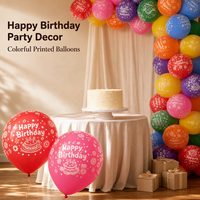 Ballons en latex personnalisés de 12 pouces avec logo imprimé sur un côté, 1 couleur, pour anniversaire, mariage, Saint-Valentin, vente en gros