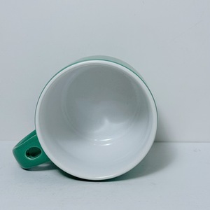 แก้วเซรามิกแบบมีหูจับ สำหรับใช้เดี่ยว ของขวัญทางธุรกิจ สีเขียว ปรับแต่งสีได้ - Product Image 4