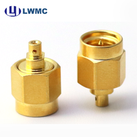 Connecteur RF LWMC SMA Mâle à souder pour câble 034, plaqué or, commande en gros