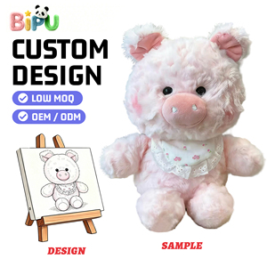Produsen Mainan Boneka Plush Kustom BIPU OEM ODM Hewan Boneka Isi Dakron MOQ Rendah Boneka Plush Buatan Khusus Sesuai Desain Anda - Product Image 3
