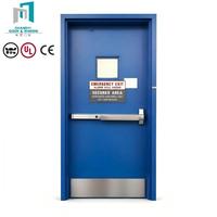 Accessoires de quincaillerie complets pour portes coupe-feu en acier fabriquées sur mesure pour la construction de systèmes d'évacuation en cas d'incendie dans les bâtiments scolaires