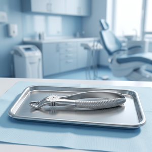 Bk Industries Forceps d'extraction dentaire pour molaires supérieures droites Fig. 67 R6, poignée moletée, argenté, manuel, Classe I, certifié CE - Product Image 4