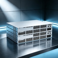 Switch de rack d'entreprise neutre 48 ports Gigabit UPOE couche 3 avec SNMP, QoS, empilable, capacité 256 Gbit/s, liaison montante 10 G, modèle C9300-48U-E