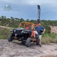 Mini Jeep électrique haut de gamme Donwin, buggy tout-terrain 4x4, véhicule côte à côte avec capacité de charge de 1000 kg, autonomie de 80-100 km, pour adultes