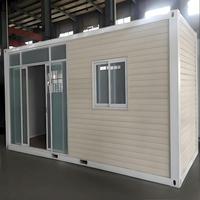 20 pieds 40 pieds Maison conteneur expansible préfabriquée Villa préfabriquée portable en acier 2 chambres à coucher avec salle de bain