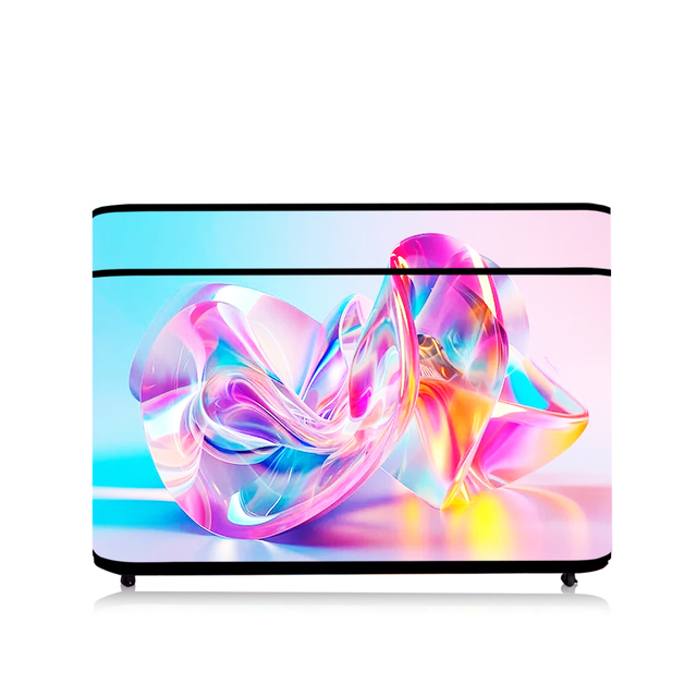 Foldable Movable LED DJ Booth Facade P2.5/P1.8 Pixel Pitch Custom Curve Stand with 4K Resolution IP43 Waterproof