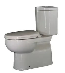 Toilet dua potong keramik lemari air bundar kualitas tinggi untuk kamar mandi