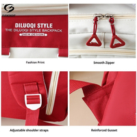 Tas Sekolah Siswa Modis Tahan Air Set Logo Kustom Tas Sekolah Set Ransel Siswa
