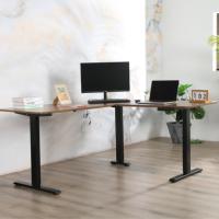 Grande table en forme de L cadre de bureau réglable en hauteur bureau élévateur et assis-debout bureau pour bureau à domicile et poste de travail