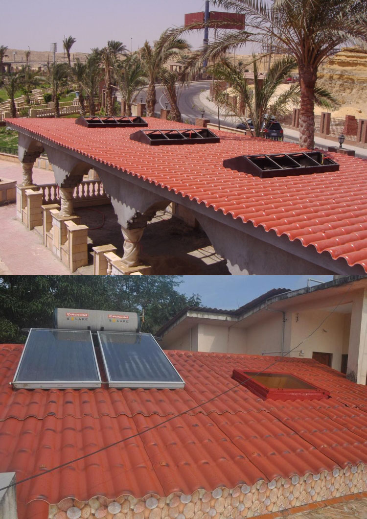 light weight ASA resin roof tiles PVC roofing cheap techo plastic sheet of roof top