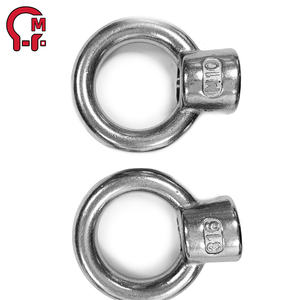 HLM échantillon gratuit tête anneau boulon à oeil acier inoxydable acier au carbone zingué galvanisé finition polie DIN582 écrou à oeil de levage - Product Image 3