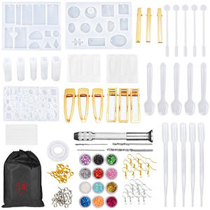 ชุดซิลิโ<span class=keywords><strong>ค</strong></span>น Gieten Mallen En Gereedschap Met Een Zwarte Opbergtas Voor Diy Sieraden Craft Maken - Product Image 4