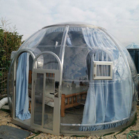 Tentes d'exposition en aluminium polycarbonate pour le glamping, maison complète, extérieur, ballon, maison à bulles, événement