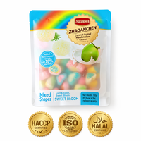 Vente en gros de guimauves enrobées de noix de coco de 100 g, formes mélangées (cœur, étoile), collation asiatique pour les goûters, les mariages et les desserts