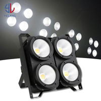 4x100W LED Cob Blinders 2in1 Contour Spotlight Cob Par Stage Light Warm/Cool White Stage 4 Eyes Audience Light pour DJ Party Show