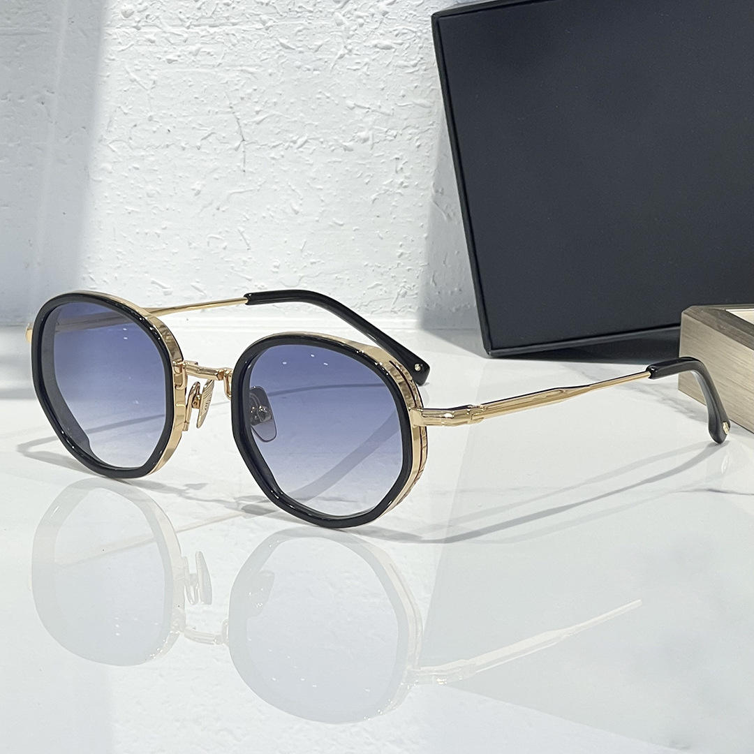 Gold black frame gradient blue