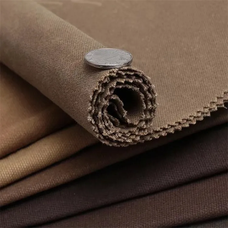 Hot Sale 100% Cotton 20oz Waxed Canvas Waterproof Waxed Fabric For Canvas Duffle Bag
