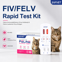 Kit de test rapide FIV FELV pour animaux de compagnie – Détection d'antigènes de la leucémie et de l'immunodéficience féline dans le sang – Prix usine