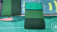 Tapis de frappe de golf portable avec logo personnalisé, service OEM, tapis de frappe de golf avec entraîneur de trajectoire de swing