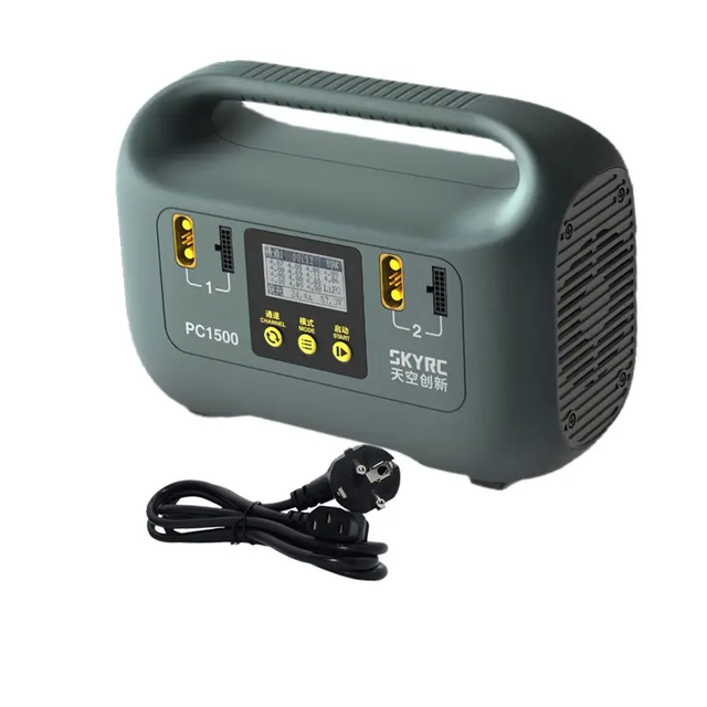 SKYRC PC1500 25A 12/14S 1500W Charger 2 Channel Lipo Battery Charger for Agricultural Spray Drone Outdoor Camping
