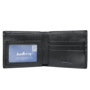 खरीदें काला फैंसी अद्वितीय सरल minimalist सादे स्टाइलिश स्लिम bifold बहु कार्ड mens बटुआ आपूर्तिकर्ताओं