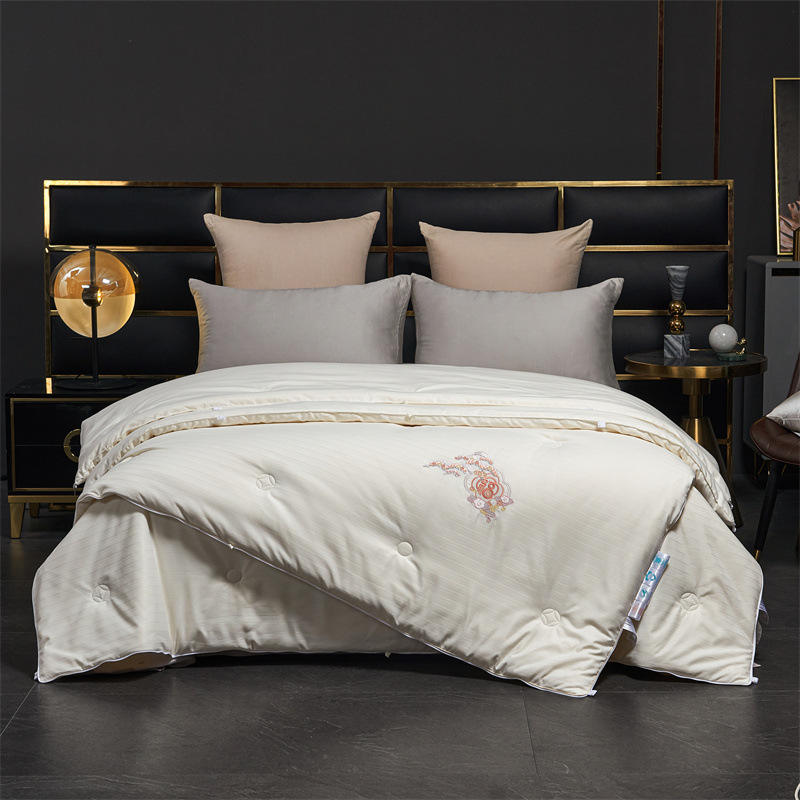 ผ้าห่มซิปสำหรับแม่และเด็ก ลายแจ็คการ์ด Jin Sui พร้อมคำอวยพรจากถั่วเหลือง