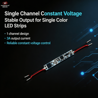 Variateur de lumière tactile mini LED 12-24VDC 1CH3A CV E1-C