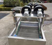 SUS304 draadgaas omkeerbare bandkoeltransporteurs met ventilatoren voor koelen en drogen, lucht droogmachine
